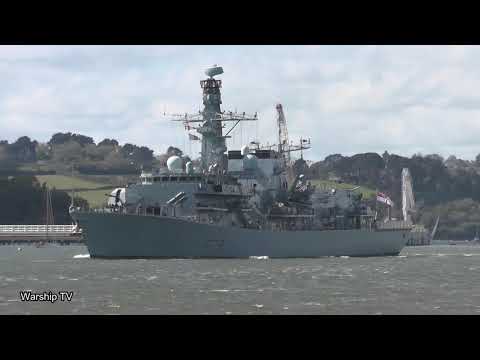 HMS KENT F78 LEAVES DEVONPORT TO JOIN THE CARRIER STRIKE GROUP FOR EXERCISE STRIKE WARRIOR