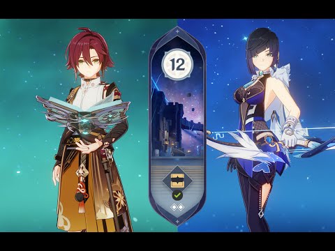 C6 Heizou Hyperbloom & C1 Yelan Sunfire | Spiral Abyss 3.7 - Floor 12 9 Stars