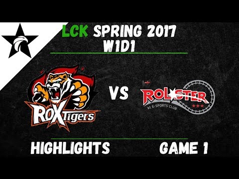 ROX vs KT Highlights Game 1 LCK Spring W1D1 2017 Rox Tigers vs KT Rolster