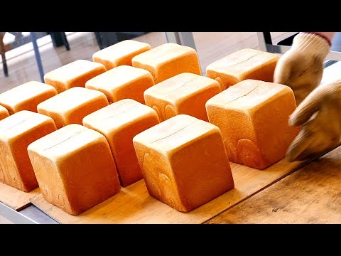Una mirada de cerca a la panadería que elabora el popular pan que se agota desde primera hora de la mañana [HB Kisarazu Factory] Elaboración de pan japonés ASMR