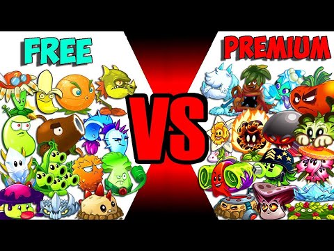 Team Plants FREE vs PREMIUM Vs Gladiator Gargantuar Zombie - PvZ 2 Team Plant Vs Team Plant