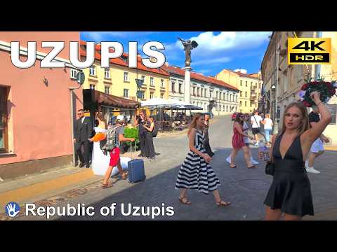 Uzupis - 4K Walk | The Artistic District with Its Own Constitution | Lithuania 🇱🇹 Aug 2024 [4K HDR]