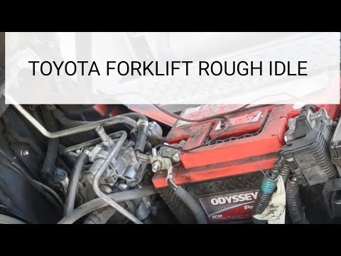 Toyota Forklift rough idle. Easy Fix!!!
