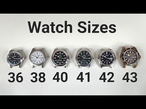 Watch Size Comparison - Different Watch Sizes Side by Side