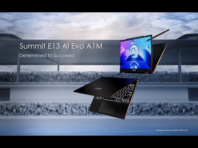 MSI Summit E13 AI Evo A1MTG-023ES Intel Evo Core Ultra 7 155H/32GB/1TB SSD/13,3" Touch video