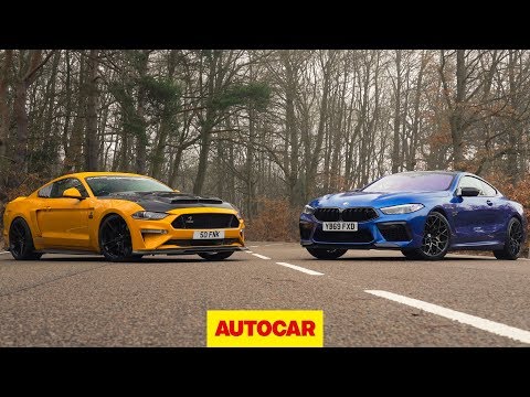 BMW M8 Competition vs 825bhp Ford Mustang review | Europe v USA showdown | Autocar