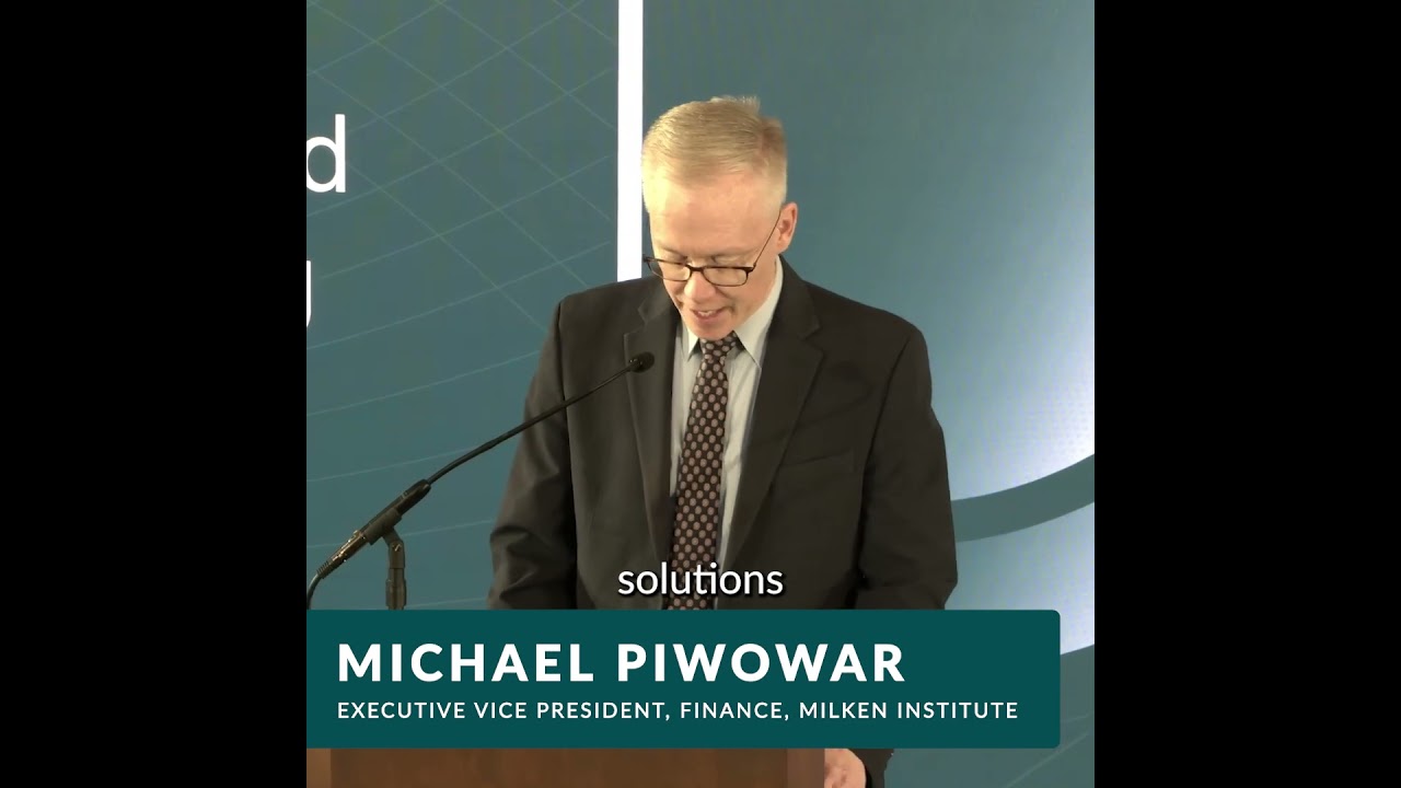 EVP Michael Piwowar welcomed attendees to our #FutureofFinance2026 today