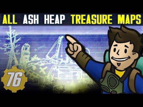 ALL ASH HEAP Treasure Map Locations Guide - Fallout 76