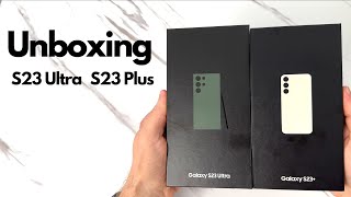 Samsung Galaxy S23 Ultra &amp; Samsung Galaxy S23+ Unboxing and First Impressions! WOW!