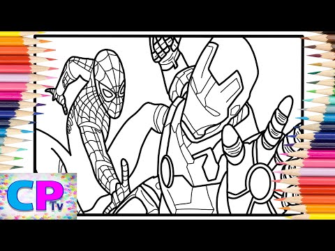 Spiderman vs Iron Man Coloring Pages/Superheroes/Cartoon - On & On (feat. Daniel Levi) [NCS Release]