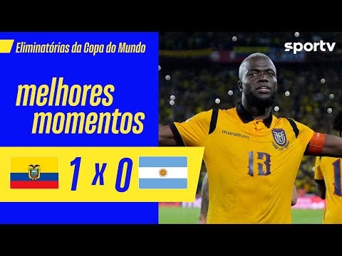 Gols e lances de Equador x Argentina