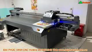 Máy sơn in UV cnc Woodmaster khổ lớn 1250x2450mm