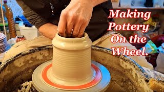 Making some Simple Pottery Plant Pots on the Wheel