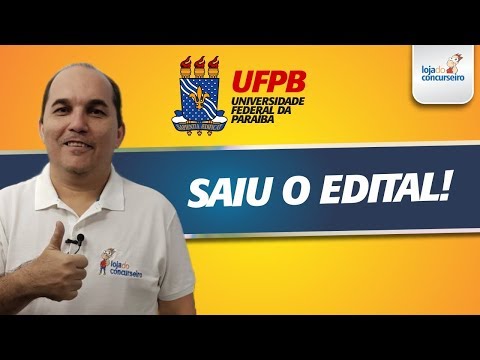 UFPB - Saiu o Edital - Informações sobre o Curso Online