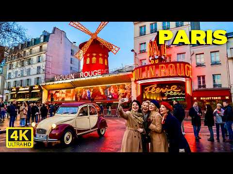 🇫🇷 13 Feb 2026 Paris Evening Walk 4K HDR ☀️ Paris Beautiful Evening