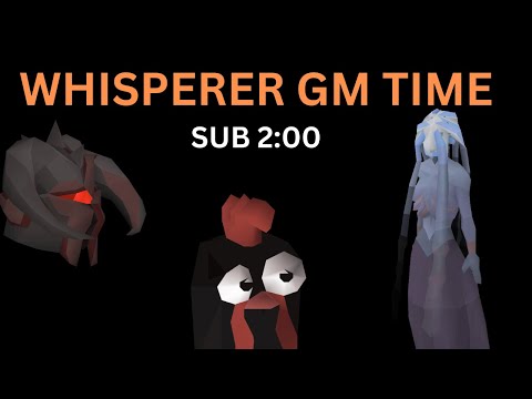 WHISPERER SPEED RUNNER Grandmaster Combat Achievement