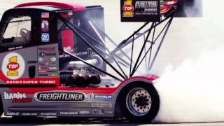 Banks Super-Turbo'd Pikes Peak Freightliner testing
