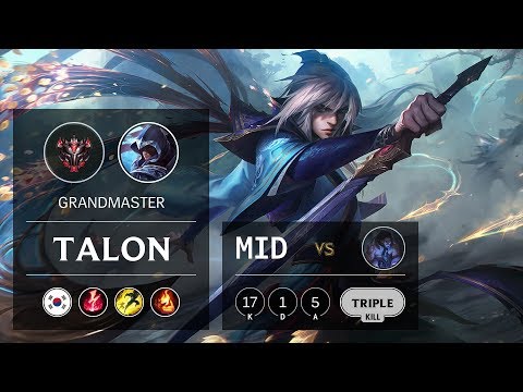 Talon Mid vs Sylas - KR Grandmaster Patch 9.9