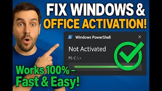 ✅ Activate Windows & Office in 1 Minute! (Works in 2025)