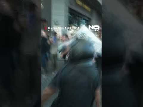 Clashes erupt in Argentina during pensioners' protest against Milei's austerity measures