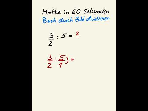 Brüche durch Zahl dividieren