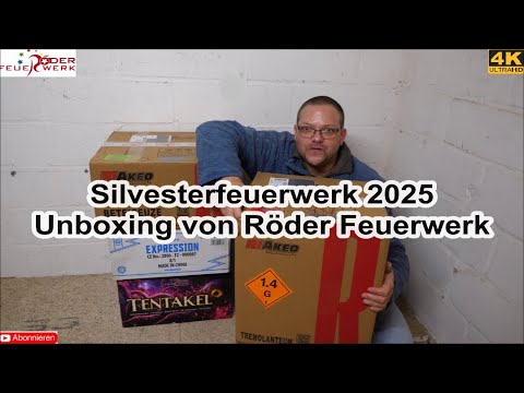 Silvesterfeuerwerk Unboxing 2025 Röder Feuerwerk