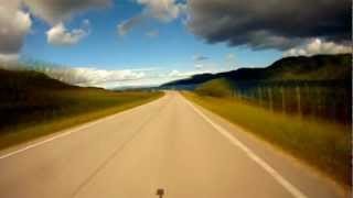 preview picture of video 'Scandinavia Road Trip, Gamvik (Norway) heading south,2 hours driving in 6 min (w/o oncoming traffic)'