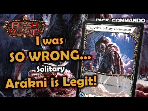 Solitary Arakni is Legit - I was Wrong!!! | Flesh and Blood TCG | Go Again! Ep338