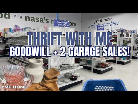 *NEW* Thrifting HOME DECOR & More at GOODWILL and at 2 GARAGE SALES/ Thrift with Me & HAUL