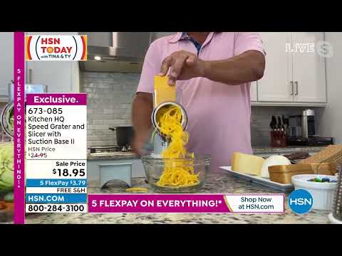 Kitchen HQ Speed Grater and Slicer with Suction Base II