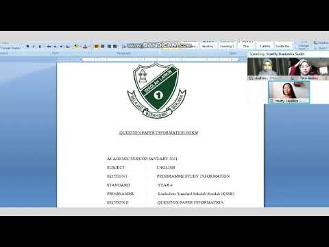 Language Test (Explanation of Listening Test TOS & Questions)