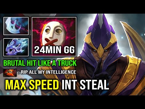 WTF Max Speed INT Steal 100% Deleted Mid EZ 24Min GG Hit Like a Truck Silencer Dota 2