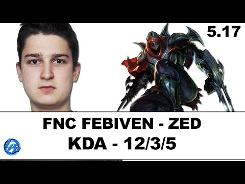 FNC Febiven - Zed vs Karthus - Kr Duo Rekkles