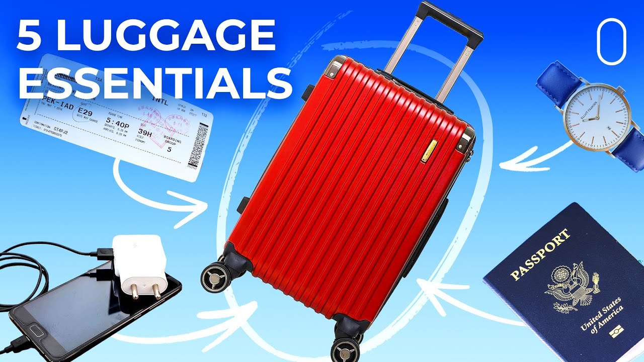 What should be carried in hand luggage?