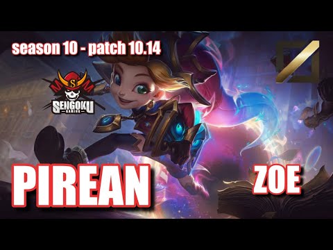 【韓国サーバー/C1/JG,Faker】SG PIREAN ゾーイ(Zoe) VS JDG YAGAO オリアナ(Orianna) MID - Patch10.14 KR Ranked【LoL】