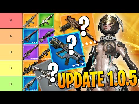 NEW UPDATE TIER LIST for PATCH 1.0.5 | The First Descendant Tier List Weapons