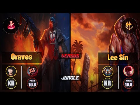 Tarzan GRAVES (Jungle) [Electrocute] VS LEE SIN - Challenger KR Patch 10.8