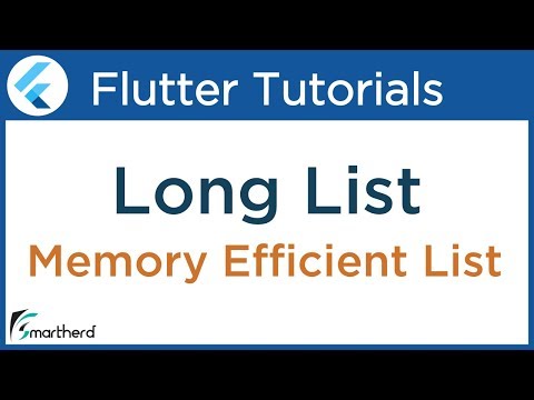 Flutter LONG LIST Memory Efficient dynamic ListView tutorial Flutter Dart Tutorial 2 8