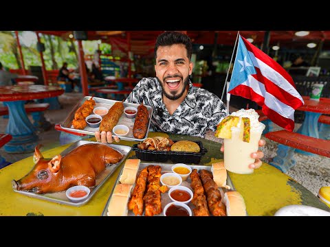 Trying STREET FOOD in PUERTO RICO 🇵🇷