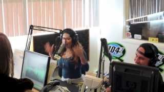 Cecy B @ Rico and Mambo Radio Q104.7 interview new music preview