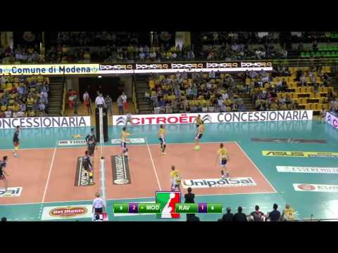 Superlega A1 Play off Gara 1 Quarti - highlights Parmareggio Modena - CMC Ravenna  3-1