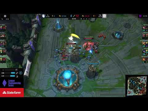 TSM vs TL Game Winning Teamfight | Aphelios Insane Damage