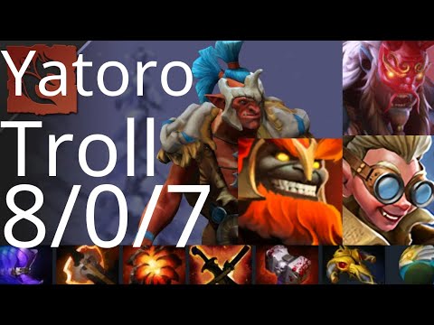Yatoro Troll Warlord vs Ursa, Sand King, Storm Spirit - TSpirit vs exUnique g1 dota2