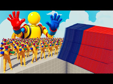 200x PLAYER (POPPY PLAYTIME) + 1x GIANT vs EVERY GOD - Totally Accurate Battle Simulator TABS