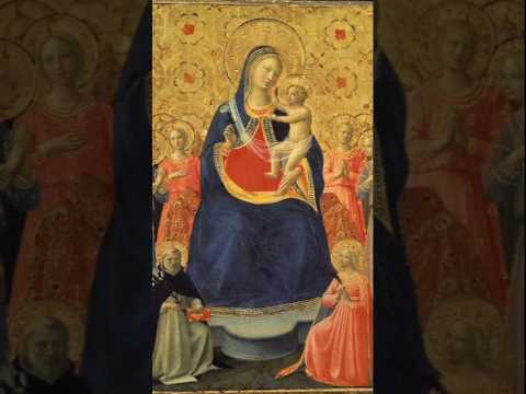 Nossa Senhora com o Menino Jesus entre S. Domingos e Santa Catarina de Alexandria.