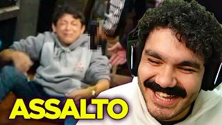 RONALDINHO CAI EM PEGADINHA PESADA KKKK (REACT)