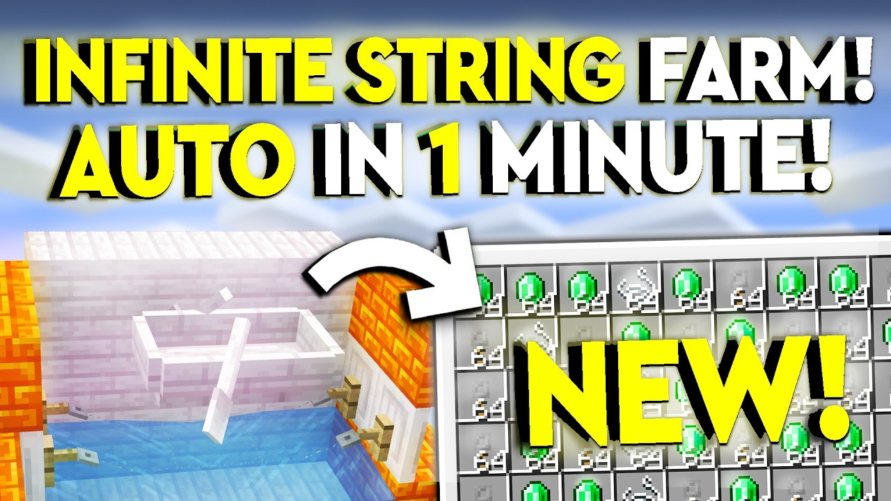 BEST 1.21 INFINITE STRING EMERALD FARM Minecraft Tutorial NEW ...
