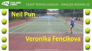 [Verinoka Fencikova Vs Neil ] - FLEET TENNIS LEAGUE - SINGLES Rd. 22 (Gr.2)-Match No.5