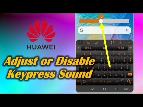 Adjust or Disable Keypress Sound in Huawei