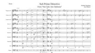Star Trek: Into Darkness - Sub Prime Directive for Brass Band (SHEET MUSIC)